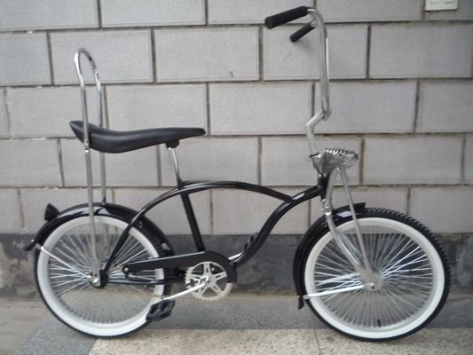 Steel Fork 20 Inch Adult Black Color Children Sport Goods Kids Beach Cruiser Lowrider Bike